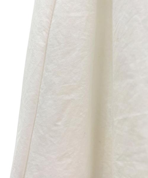 PRADA（プラダ）PRADA (プラダ) コットンフレアミディスカート ホワイト サイズ:38の古着・服飾アイテム