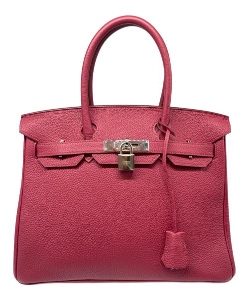 HERMES（エルメス）HERMES (エルメス) バーキン30/シルバー金具/トゴ/レッド系/T刻印 レッド系 サイズ:30の古着・服飾アイテム