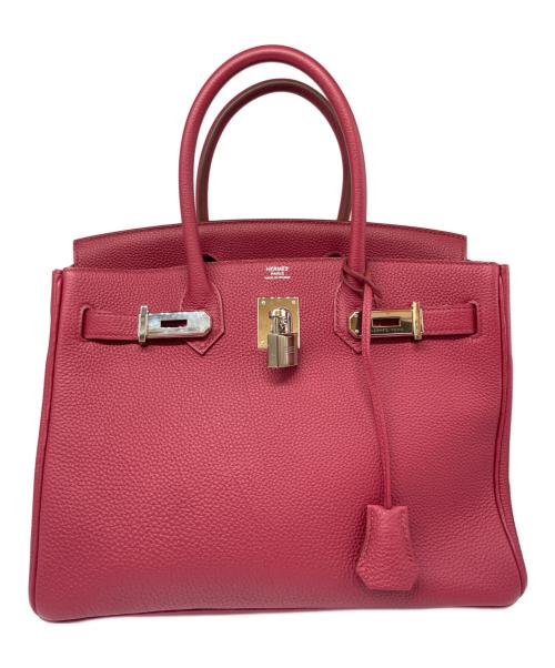 HERMES（エルメス）HERMES (エルメス) バーキン30/シルバー金具/トゴ/レッド系/T刻印 レッド系 サイズ:30の古着・服飾アイテム