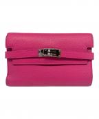 HERMESエルメス）の古着「ケリーウォレット ミディアム」｜ピンク系