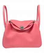 HERMESエルメス）の古着「リンディ 26/シルバー金具/エバーカラー/ピンク系/A刻印」｜ピンク系