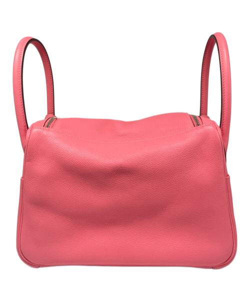 HERMES（エルメス）HERMES (エルメス) リンディ 26/シルバー金具/エバーカラー/ピンク系/A刻印 ピンク系 サイズ:26の古着・服飾アイテム
