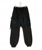 doubletダブレット）の古着「PHANTOM FRAYED SWEATPANTS」｜ブラック