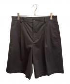 HERMESエルメス）の古着「タックハーフパンツ」｜グレー