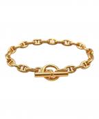 HERMESエルメス）の古着「Chaine d'ancre Bracelet TPM 26 Links/シェーヌ・ダンクル ブレスレット 26コマ/H218832B/K18PG」