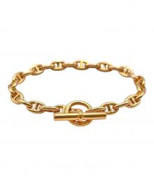 HERMES（エルメス）の古着「Chaine d'ancre Bracelet TPM 26 Links/シェーヌ・ダンクル ブレスレット 26コマ/H218832B/K18PG」