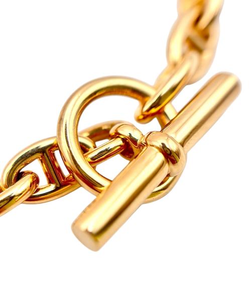 HERMES（エルメス）HERMES (エルメス) Chaine d'ancre Bracelet TPM 26 Links/シェーヌ・ダンクル ブレスレット 26コマ/H218832B/K18PG サイズ:26コマ/26LINKS/TPM/16.0cmの古着・服飾アイテム