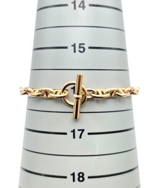 HERMES（エルメス）HERMES (エルメス) Chaine d'ancre Bracelet TPM 26 Links/シェーヌ・ダンクル ブレスレット 26コマ/H218832B/K18PG サイズ:26コマ/26LINKS/TPM/16.0cmの古着・服飾アイテム
