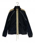 GUCCIグッチ）の古着「ジップアップトラックジャケット」｜ブラック×ベージュ
