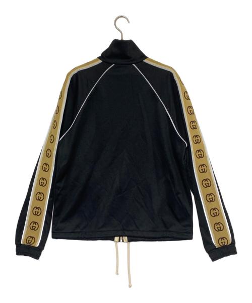 GUCCI（グッチ）GUCCI (グッチ) ジップアップトラックジャケット ブラック×ベージュ サイズ:XSの古着・服飾アイテム