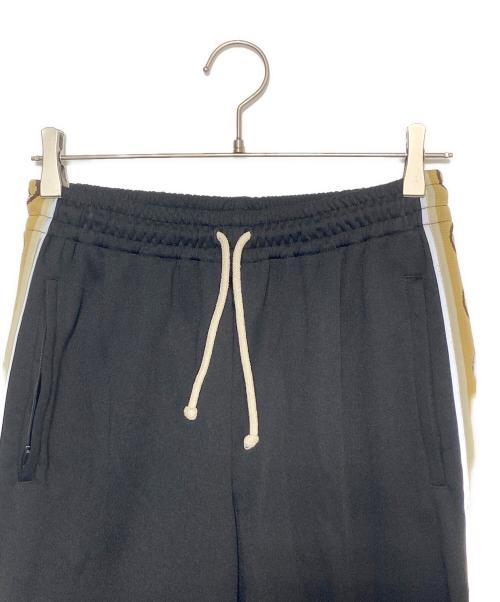 GUCCI（グッチ）GUCCI (グッチ) インターロッキングテクニカルジャージパンツ ブラック×ベージュ サイズ:XSの古着・服飾アイテム