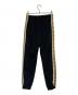 GUCCI (グッチ) インターロッキングテクニカルジャージパンツ ブラック×ベージュ サイズ:XS：35000円