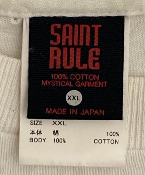 SAINT MICHAEL（セントマイケル）SAINT MICHAEL (セントマイケル) GEEKSRULE EV_SS TEE / BLUE / WHITE ホワイト サイズ:XXLの古着・服飾アイテム