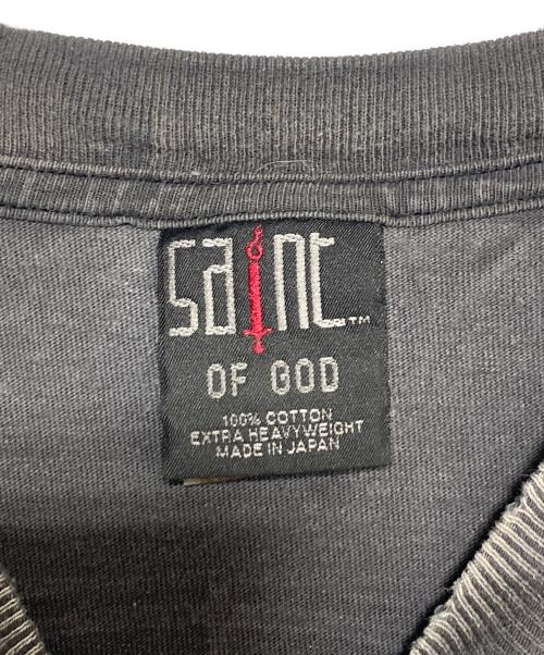 SAINT MICHAEL（セントマイケル）SAINT MICHAEL (セントマイケル) FEAR OF GOD (フィア・オブ・ゴッド) SNT OF GOD FG_SS TEE グレー サイズ:ONE SIZEの古着・服飾アイテム