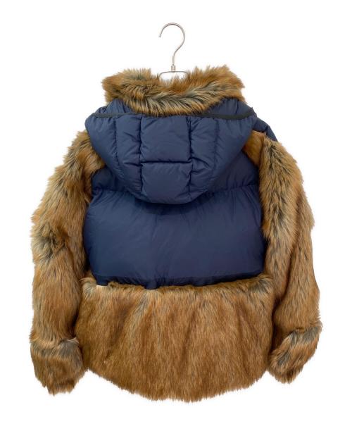sacai（サカイ）sacai (サカイ) NIKE (ナイキ) W NRG Rh PARKA ファー ダウンジャケット ネイビー サイズ:XSの古着・服飾アイテム