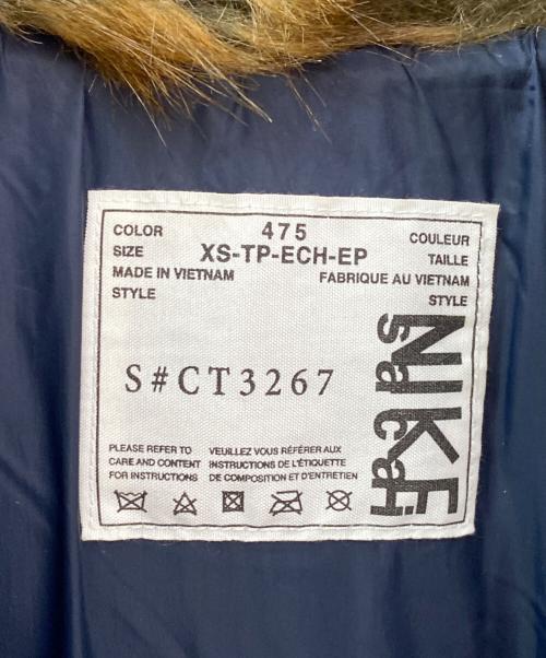 sacai（サカイ）sacai (サカイ) NIKE (ナイキ) W NRG Rh PARKA ファー ダウンジャケット ネイビー サイズ:XSの古着・服飾アイテム