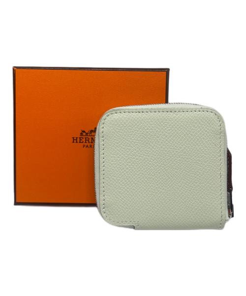 HERMES（エルメス）HERMES (エルメス) アザップ コンパクトミニ シルクイン ミントグリーン サイズ:コンパクト ミニの古着・服飾アイテム