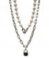 TIFFANY & Co.（ティファニー）の古着「HardWear Pearl Lock Necklace ハードウェア パール ロック ネックレス」｜シルバー