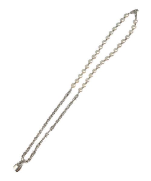 TIFFANY & Co.（ティファニー）TIFFANY & Co. (ティファニー) HardWear Pearl Lock Necklace ハードウェア パール ロック ネックレス シルバーの古着・服飾アイテム