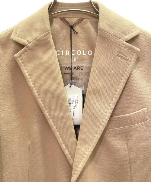 CIRCOLO 1901（チルコロ1901）CIRCOLO 1901 (チルコロ1901) コットン シングル ジャケット ベージュ サイズ:46の古着・服飾アイテム