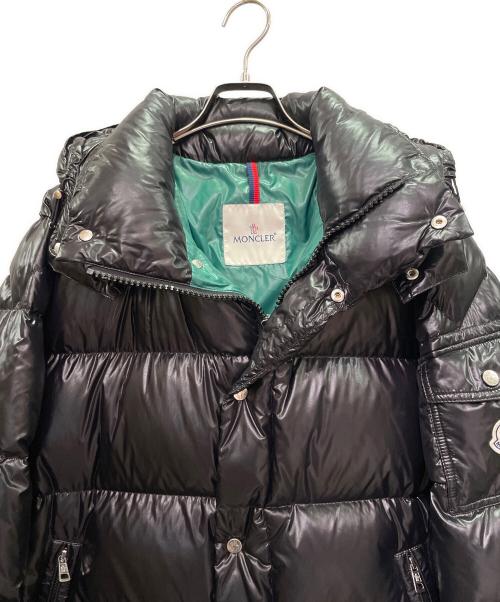 MONCLER（モンクレール）MONCLER (モンクレール) Hanoverian/ハノーヴェリアン ロングダウンジャケット ブラック×グリーン サイズ:3の古着・服飾アイテム