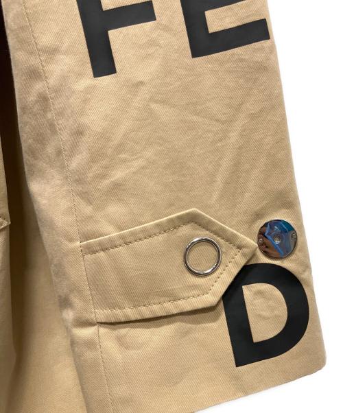 BURBERRY（バーバリー）BURBERRY (バーバリー) ホースフェリープリントステンカラーコート ベージュ サイズ:56の古着・服飾アイテム