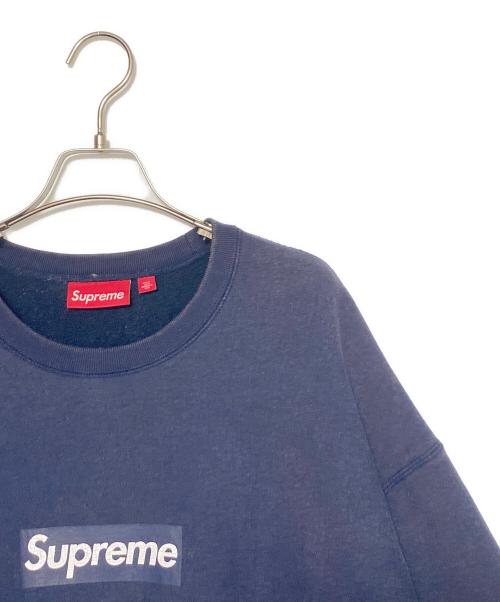 SUPREME（シュプリーム）SUPREME (シュプリーム) Washed Box Logo Crewneck ネイビー サイズ:XLの古着・服飾アイテム
