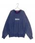 SUPREME（シュプリーム）の古着「Washed Box Logo Crewneck」｜ネイビー