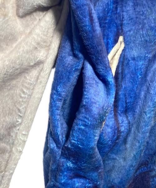 TALKING ABOUT THE ABSTRACTION（トーキング アバウト ジ アブストラクション）TALKING ABOUT THE ABSTRACTION (トーキング アバウト ジ アブストラクション) SOUVENIR PRINT CARDIGAN SKA  ネイビー サイズ:XLの古着・服飾アイテム