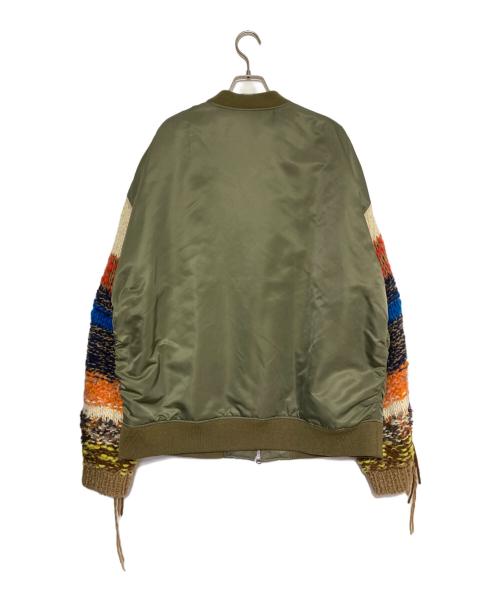 DISCOVERED（ディスカバード）DISCOVERED (ディスカバード) MEZLAD PSYZYE (メスラドサイジー) ドッキングMA-1ブルゾンボンバージャケット カーキ サイズ:FREEの古着・服飾アイテム