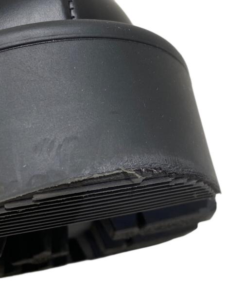 MIU MIU（ミュウミュウ）MIU MIU (ミュウミュウ) ブラッシュドレザーローファー ブラック サイズ:35の古着・服飾アイテム