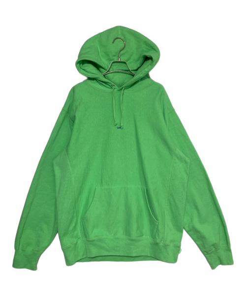 SUPREME（シュプリーム）SUPREME (シュプリーム) Micro Logo Hooded Sweatshirt 黄緑 サイズ:XLの古着・服飾アイテム