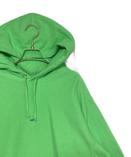 SUPREME（シュプリーム）SUPREME (シュプリーム) Micro Logo Hooded Sweatshirt 黄緑 サイズ:XLの古着・服飾アイテム