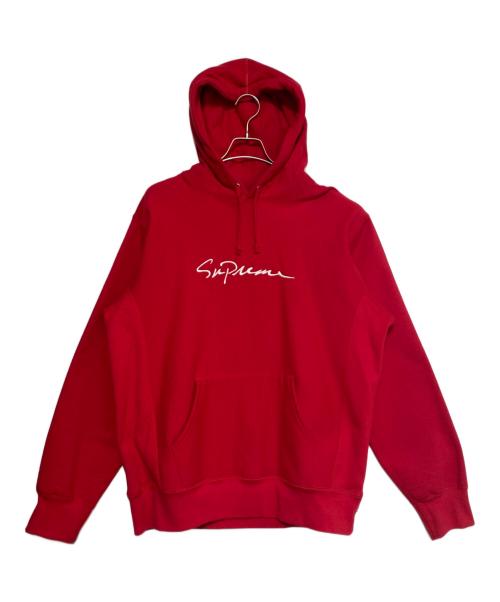 SUPREME（シュプリーム）SUPREME (シュプリーム) Classic Script Hooded Sweatshirt レッド サイズ:XLの古着・服飾アイテム