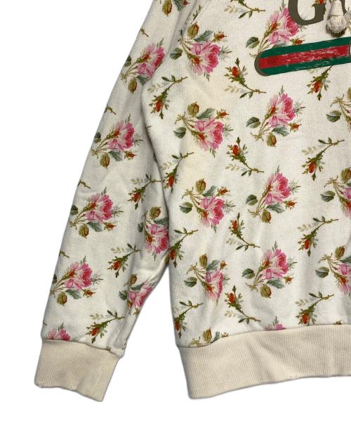 GUCCI（グッチ）GUCCI (グッチ) フローラルニットパーカー アイボリー サイズ:Sの古着・服飾アイテム