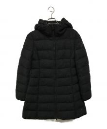 MONCLER（モンクレール）の古着「ツイードダウンコート」｜ブラック