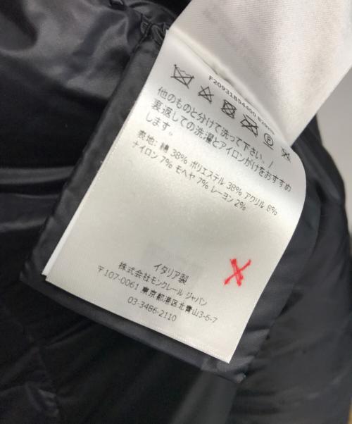 MONCLER（モンクレール）MONCLER (モンクレール) ツイードダウンコート ブラック サイズ:1の古着・服飾アイテム
