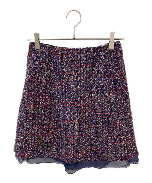 Christian Dior（クリスチャン ディオール）Christian Dior (クリスチャン ディオール) ツイードスカート ネイビー サイズ:38の古着・服飾アイテム