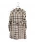 VALENTINO (ヴァレンティノ) チェックウールコート ホワイト サイズ:40：30000円