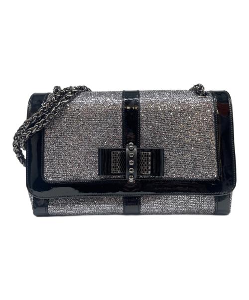 Christian Louboutin（クリスチャン・ルブタン）Christian Louboutin (クリスチャン・ルブタン) グリッター ショルダーバッグ シルバーの古着・服飾アイテム