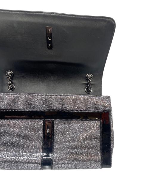 Christian Louboutin（クリスチャン・ルブタン）Christian Louboutin (クリスチャン・ルブタン) グリッター ショルダーバッグ シルバーの古着・服飾アイテム