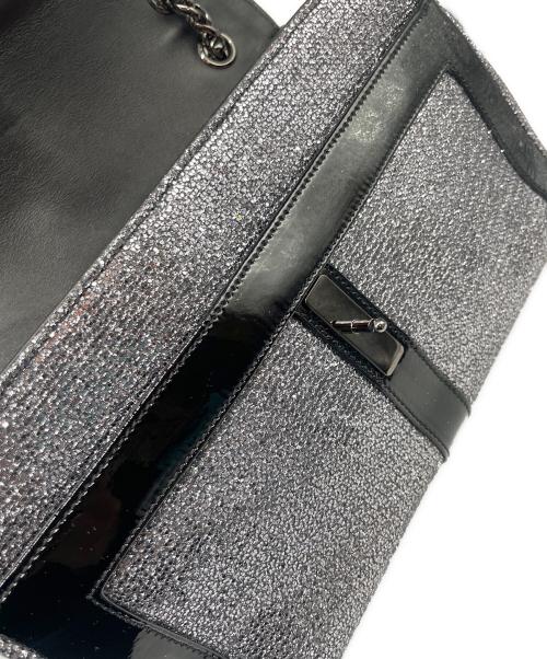 Christian Louboutin（クリスチャン・ルブタン）Christian Louboutin (クリスチャン・ルブタン) グリッター ショルダーバッグ シルバーの古着・服飾アイテム