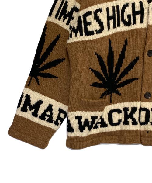 WACKO MARIA（ワコマリア）WACKO MARIA (ワコマリア) HIGH TIMES (ハイ タイムズ) HIGHTIMES COWICHAN SWEATER ブラウン サイズ:XLの古着・服飾アイテム