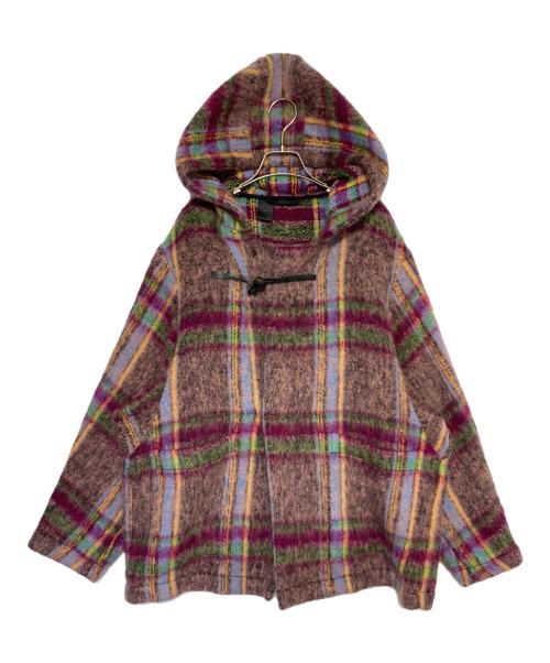 N.HOOLYWOOD（エヌ ハリウッド）N.HOOLYWOOD (エヌ ハリウッド) モヘア混フーデットニットカーディガン ピンク サイズ:FREEの古着・服飾アイテム