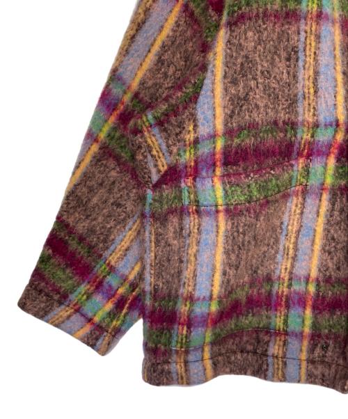 N.HOOLYWOOD（エヌ ハリウッド）N.HOOLYWOOD (エヌ ハリウッド) モヘア混フーデットニットカーディガン ピンク サイズ:FREEの古着・服飾アイテム