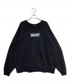 SAINT MICHAELセントマイケル）の古着「ロゴプリントクルーネックスウェット」｜ブラック
