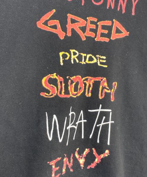 SAINT MICHAEL（セントマイケル）SAINT MICHAEL (セントマイケル) ロゴプリントクルーネックスウェット ブラック サイズ:XXLの古着・服飾アイテム