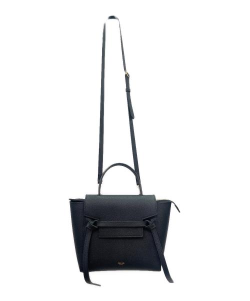 CELINE（セリーヌ）CELINE (セリーヌ) BELT BAG NANO ベルトバッグ ナノ ブラック サイズ:ナノの古着・服飾アイテム