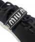 中古・古着 MIU MIU (ミュウミュウ) MIU RUN ブラック×ホワイト サイズ:39　1/2：20000円