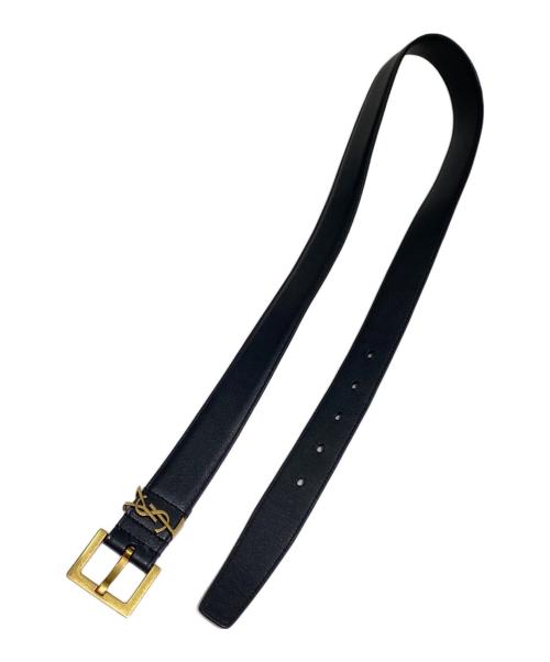 Yves Saint Laurent（イヴサンローラン）Yves Saint Laurent (イヴサンローラン) ロゴベルト ブラックの古着・服飾アイテム